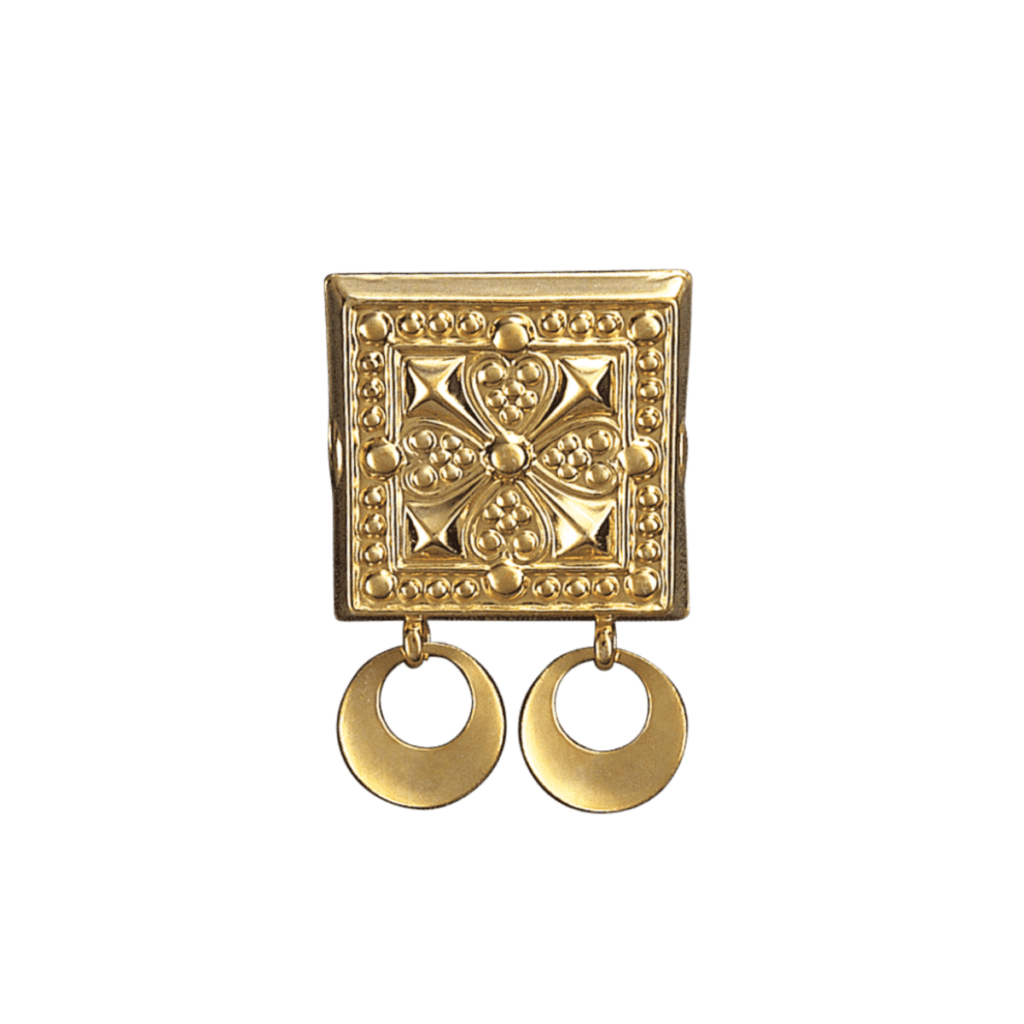 BELTESTØL FOLLO MED RINGLØV FORGYLT