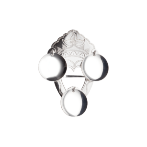 SØLJE AGDER HVITT SØLV 45 X 70MM