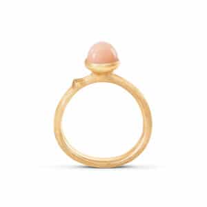 OLE LYNGGAARD RING LOTUS MINI BLUSH MÅNESTEN