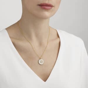 GEORG JENSEN SMYKKE DAISY FORGYLT SØLV OG DIAMANTER