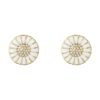 GEORG JENSEN ØREDOBBER DAISY FORGYLT SØLV OG DIAMANTER