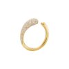 GEORG JENSEN RING MERCY GULTGULL MED DIAMANTER