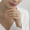 GEORG JENSEN RING MERCY GULTGULL MED DIAMANTER