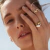 GEORG JENSEN RING MERCY GULTGULL LITEN