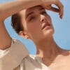 GEORG JENSEN ØREDOBBER MERCY GULTGULL MED DIAMANTER