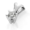 ENSTENSANHENG HVITTGULL DIAMANT 0.05 ct Tw.si - Bilde 2