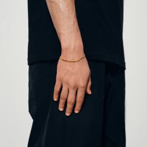 TOM WOOD ARMBÅND CURB FORGYLT M