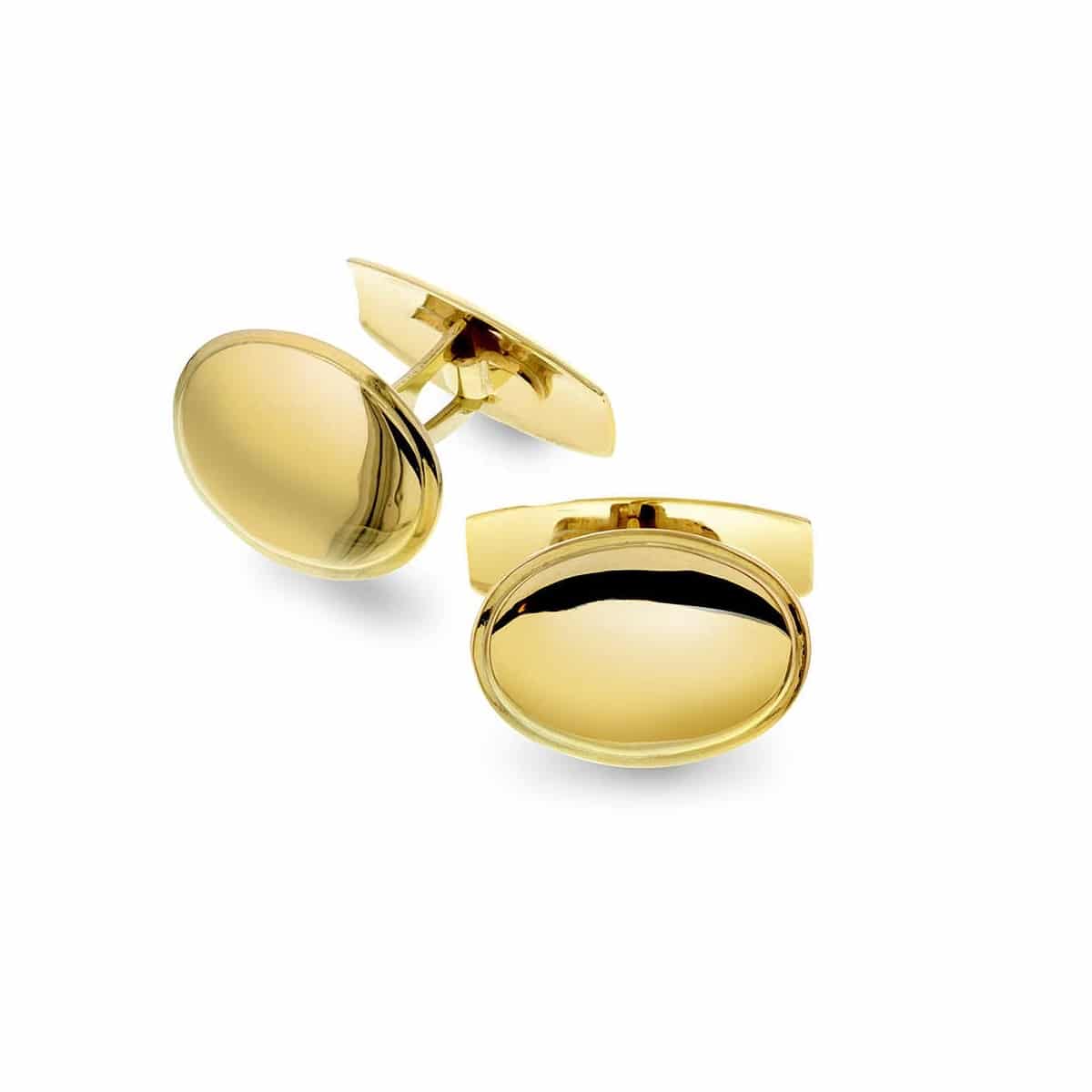 MANSJETTKNAPPER GULTGULL OVAL BLANK