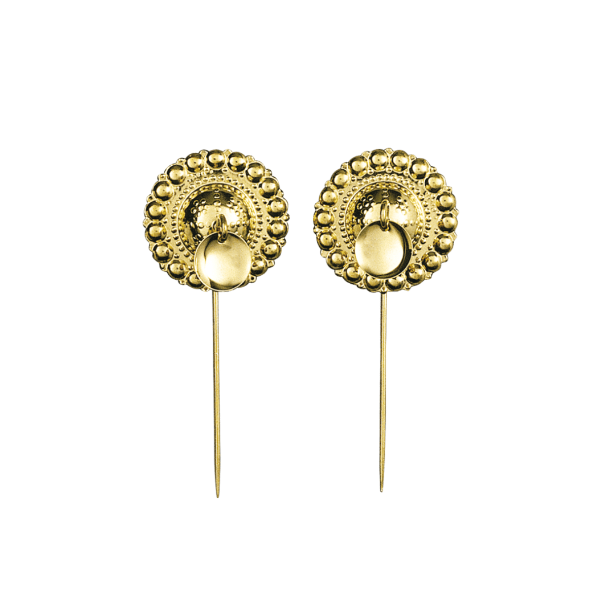 BORENÅLER 25MM MED LANG STIFT FORGYLT