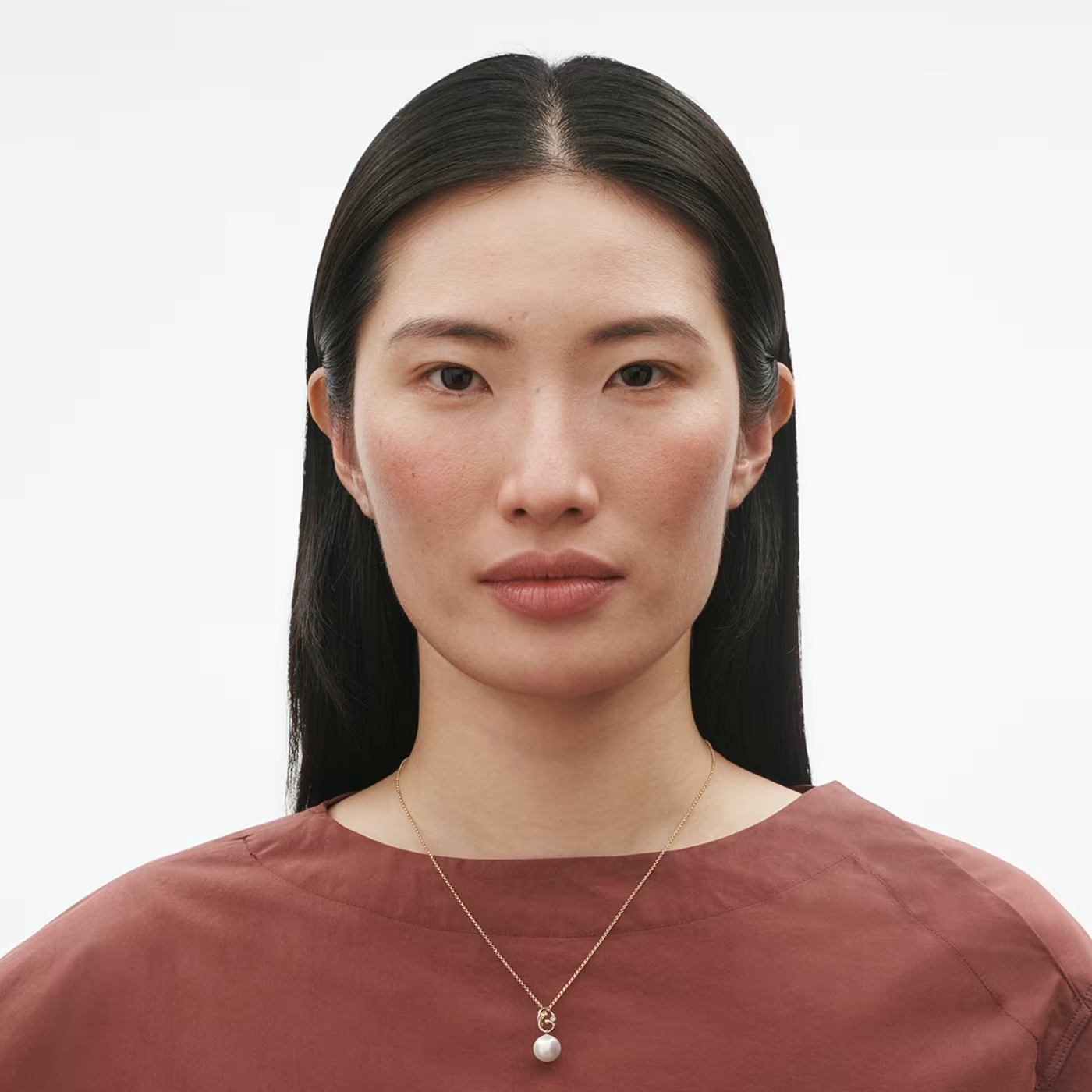 GEORG JENSEN HALSSMYKKE MAGIC MED PERLE OG DIAMANTER