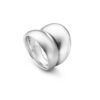 GEORG JENSEN RING BRED CURVE SØLV