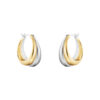 GEORG JENSEN ØRERINGER CURVE SØLV & GULL