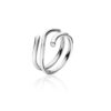 GEORG JENSEN RING DOBBEL MAGIC HVITTGULL