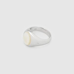 TOM WOOD RING LIZZIE WHITE MOTHER OF PEARL