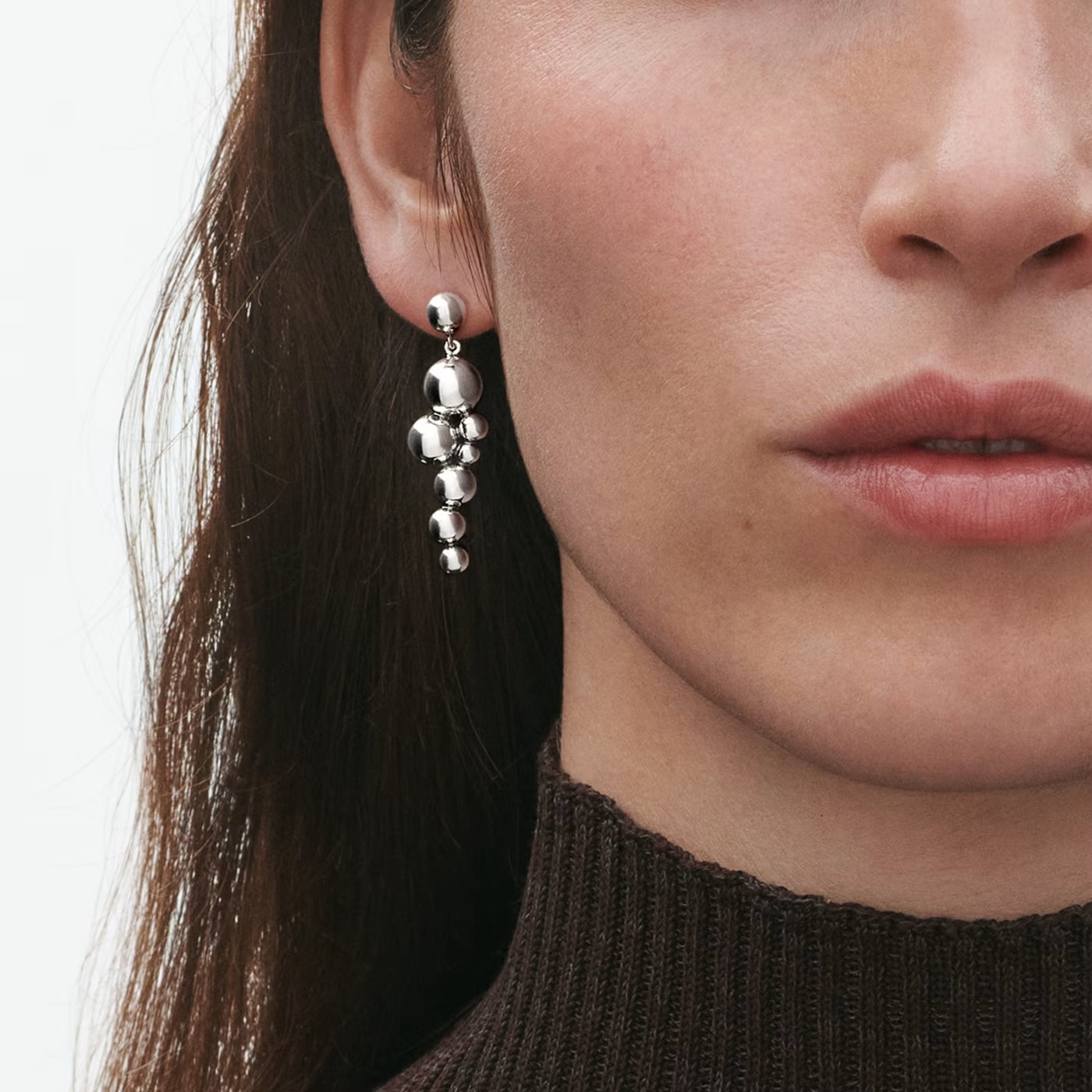 GEORG JENSEN ØREDOBBER MED HENG MOONLIGHT GRAPES SØLV SMÅ GEORG JENSEN ØREDOBBER MED HENG MOONLIGHT GRAPES SØLV SMÅ