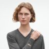 GEORG JENSEN ARMRING FUSION GULT/HVITT/ROSEGULL