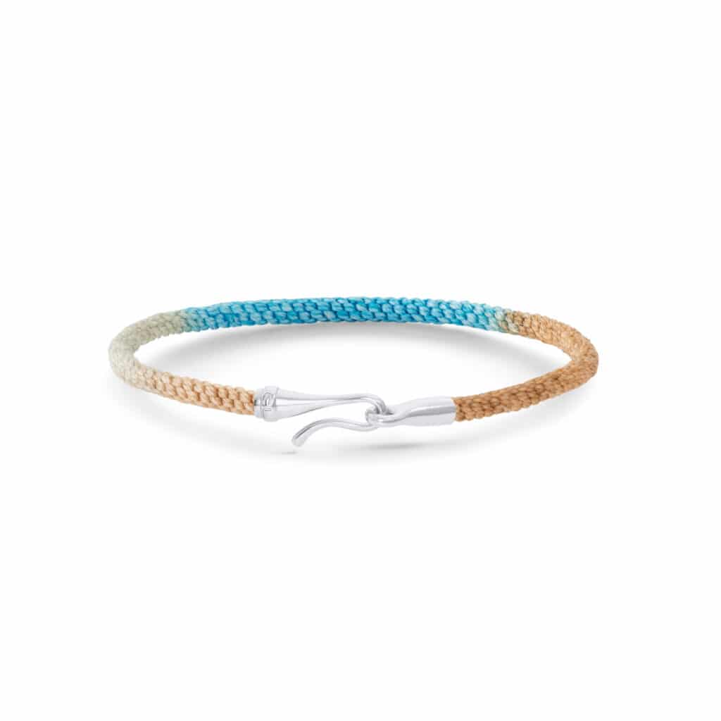 OLE LYNGGAARD ARMBÅND LIFE CORNFLOWER HVITTGULL