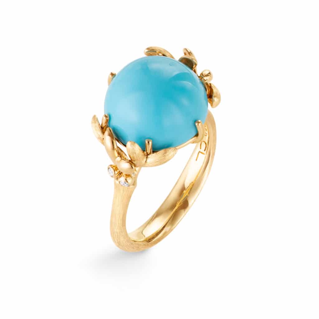 OLE LYNGGAARD RING FOREST SPECIAL PIECE TURQUOISE