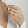 GEORG JENSEN RING MAGIC GULTGULL MED DIAMANTER