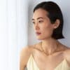 GEORG JENSEN ENSTENS HALSSKJEDE MERCY GULTGULL
