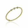 CHIMENTO ARMBÅND STRETCH MED TRE DIAMANTRINGER