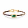 OLE LYNGGAARD ARMBÅND LIFE VELVET MED 4,5MM GULTGULL