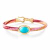OLE LYNGGAARD ARMBÅND LIFE BERRY MED TURQUOISE 6MM GULTGULL