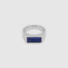 TOM WOOD RING PEAKY BLUE LAPIS