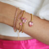 CAROLINE SVEDBOM ARMBÅND MINI DROP LIGHT ROSE