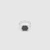 TOM WOOD RING MINI CUSHION BLACK SPINEL