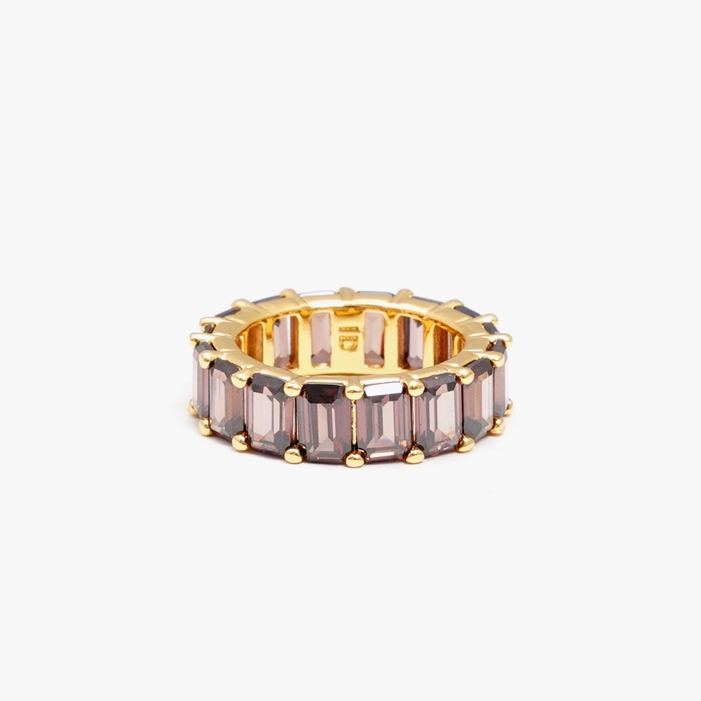IZABEL DISPLAY RING CHUNKY COLORFUL BROWN
