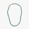 IZABEL DISPLAY TENNIS NECKLACE THICK SQUARE GOLDPLATED GREEN