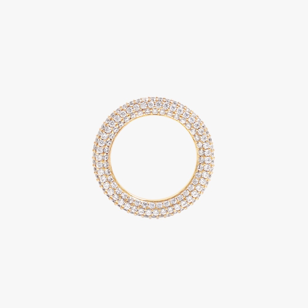 IZABEL DISPLAY RING COLORFUL WHITE GOLDPLATED