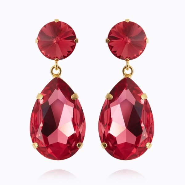 CAROLINE SVEDBOM ØREDOBBER PERFECT DROP MULBERRY RED