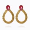 CAROLINE SVEDBOM ØREDOBBER CLASSIC ROPE MULBERRY RED