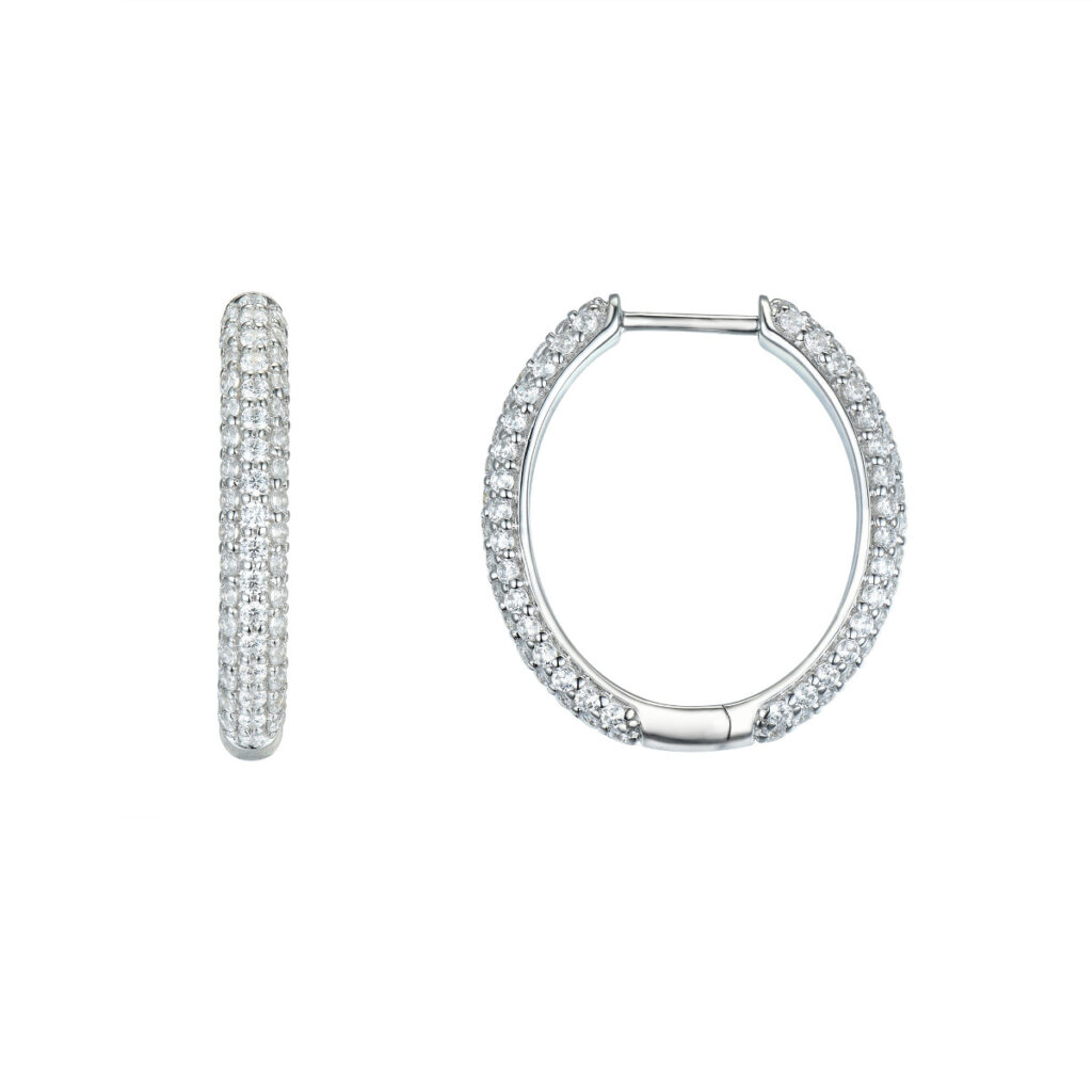 DIAMANTER ØRERINGER HELLMAN PAVE 1,98CT