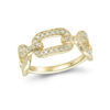 GULLRING MED DIAMANTER HELLMAN 0,40CT