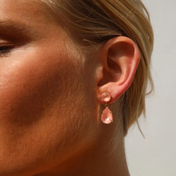 CAROLINE SVEDBOM ØREDOBBER MINI DROP FLAMINGO IGNITE