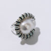PEARL OCTOPUSS.Y DIAMOND ZEBRA BAROQUE RING