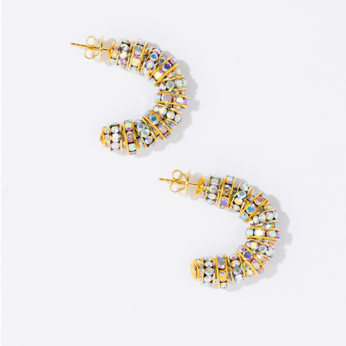 PEARL OCTOPUSS.Y ØREDOBBER MINI DIAMOND HOOPS