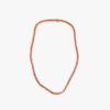 IZABEL DISPLAY TENNIS NECKLACE GOLDPLATED SQUARE ORANGE