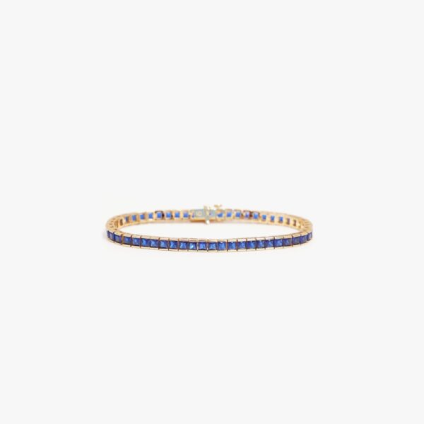 IZABEL DISPLAY TENNIS ARMBÅND SQUARE BLUE