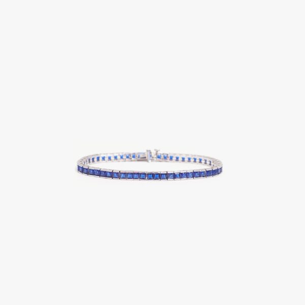 IZABEL DISPLAY TENNIS ARMBÅND SQUARE BLUE