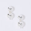 PEARL OCTOPUSS.Y ØREDOBBER SILVER SPHERE STUDS