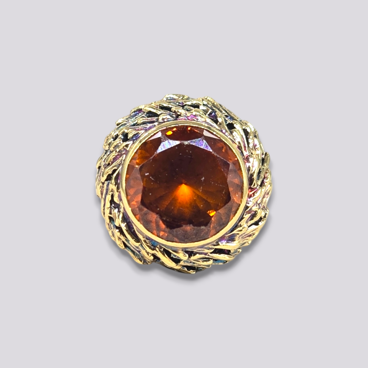 HELLMAN VINTAGE RING MED PADPARADSCHA