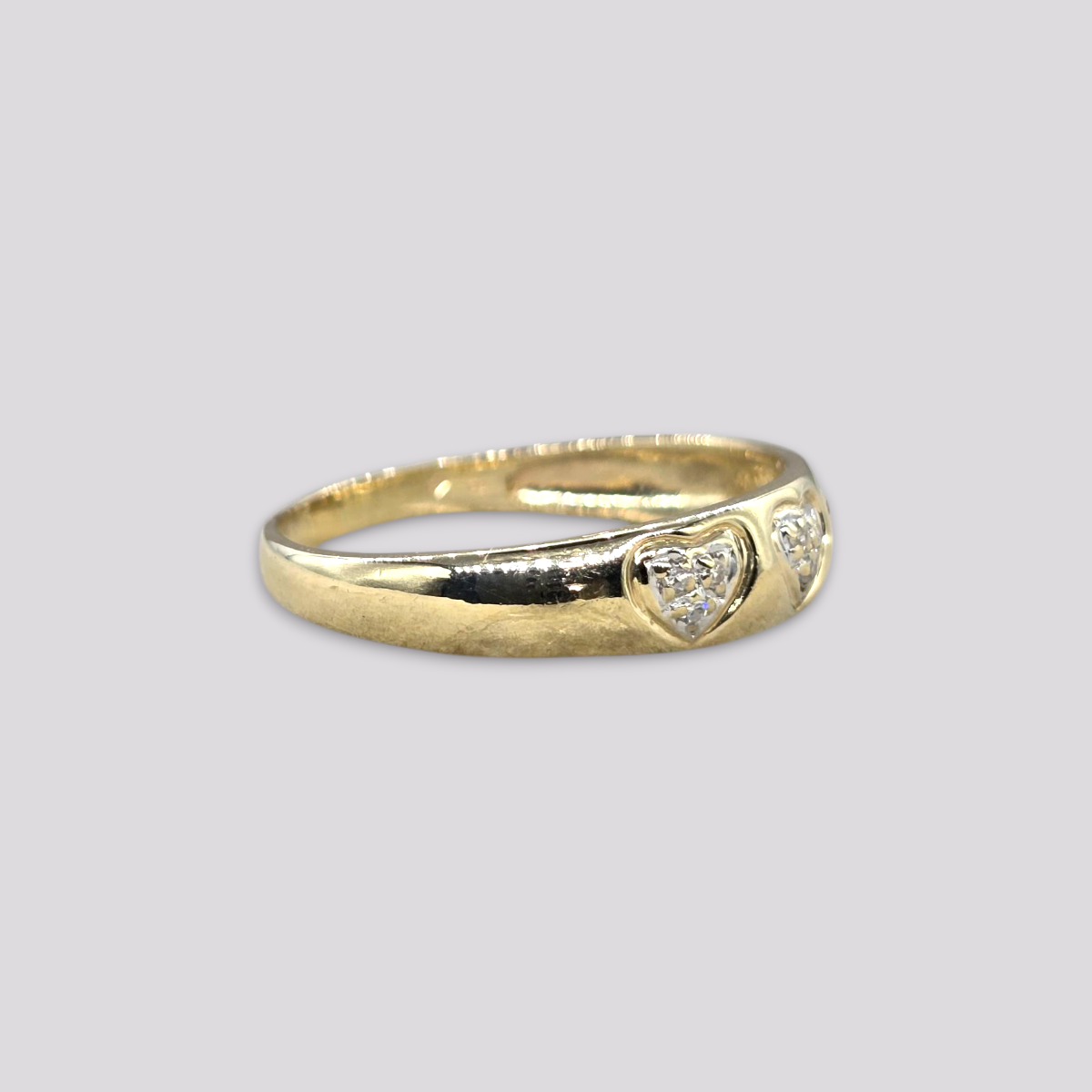 HELLMAN VINTAGE RING HJERTE DIAMANTER