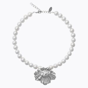 CAROLINE SVEDBOM KJEDE BIBI PEARL RHODIUM