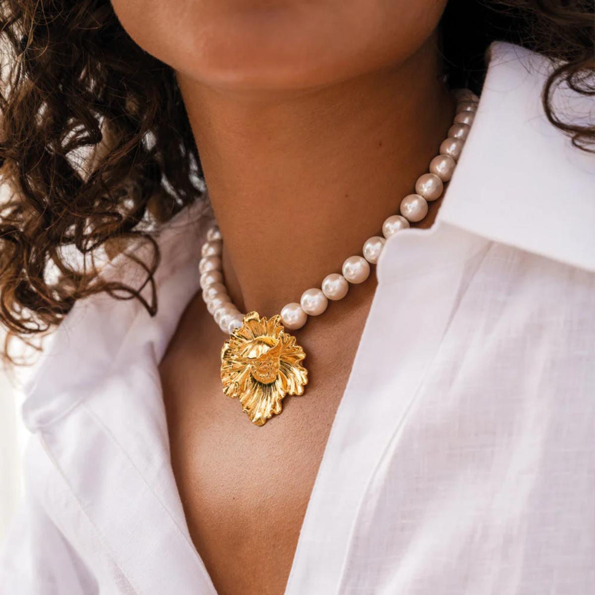 CAROLINE SVEDBOM KJEDE BIBI PEARL GOLD