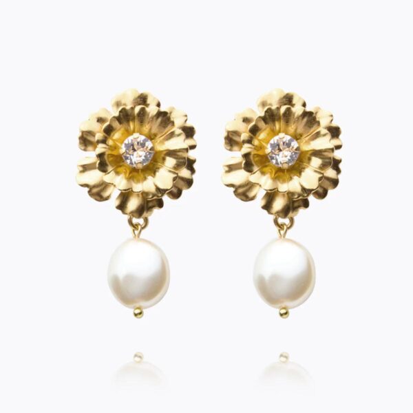 CAROLINE SVEDBOM ØREDOBBER BLOSSOM PEARL CRYSTAL