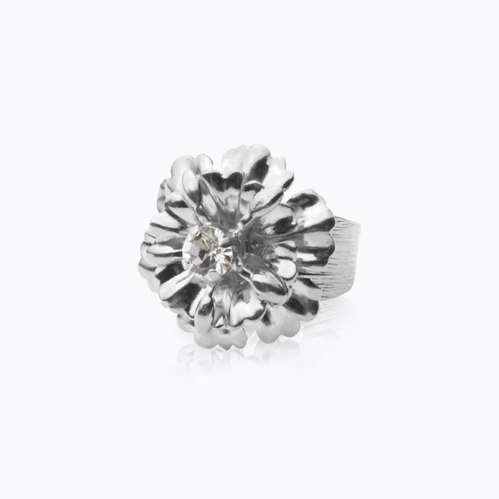 CAROLINE SVEDBOM RING BLOSSOM CRYSTAL